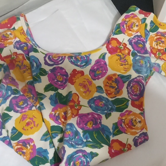 VINTAGE 80"s EXPRESS TRICOT MINI BODYCON DRESS - Picture 11 of 14